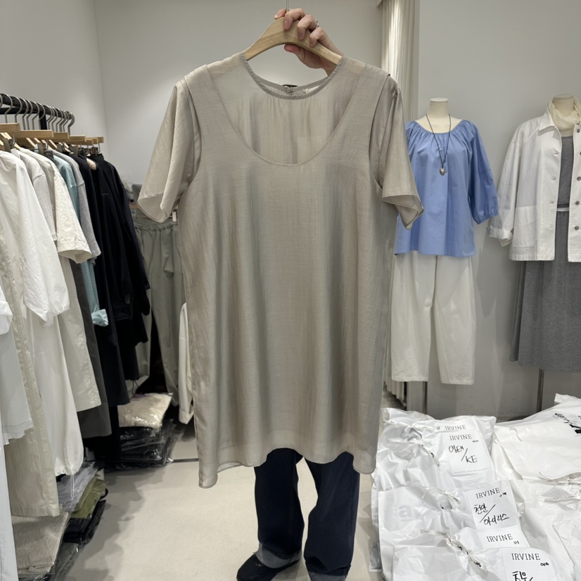 IRVINE韓國直郵實拍女士新品時尚推薦26春夏休閑襯衫蕾絲衫IRVINE襯衫/蕾絲衫圖色1