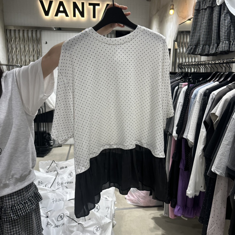 VANTA韓國東大門直郵女士新品推薦時尚人氣熱賣職業長袖T恤VANTA長袖T恤圖色1