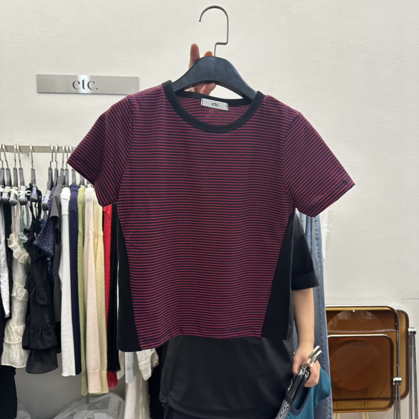 MOANA/ETC韓國代購女裝新品推薦時尚職業26春夏熱賣T恤駝色MOANA/ETCT恤圖色2