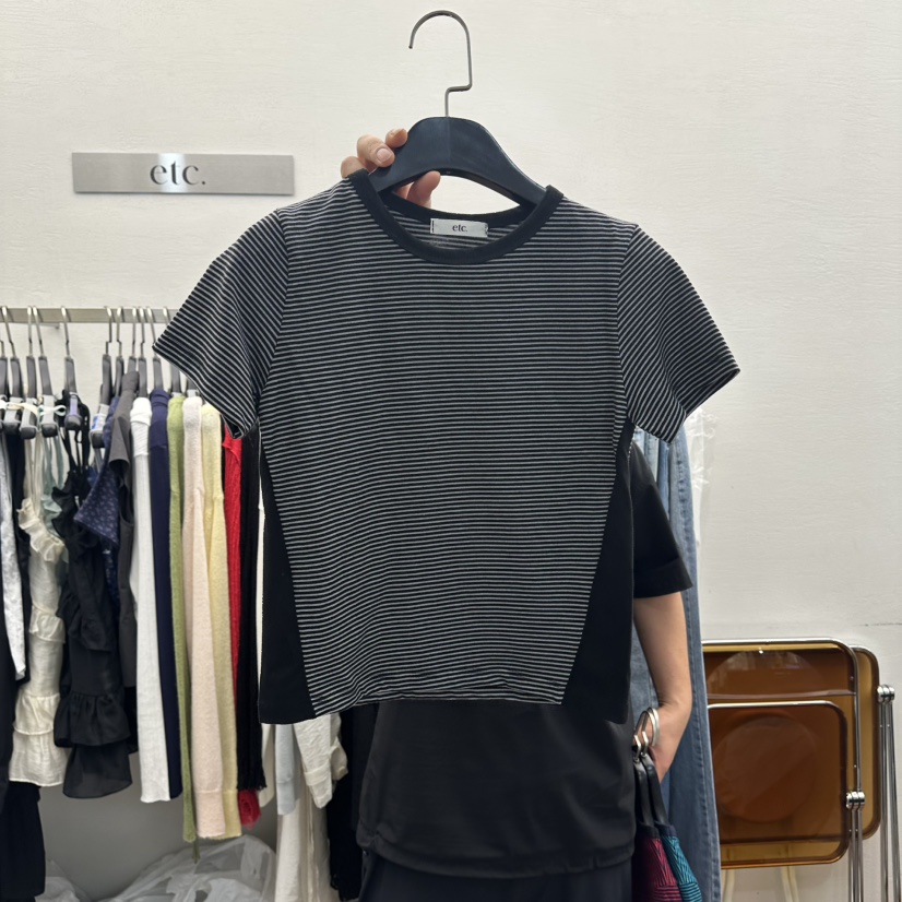 MOANA/ETC韓國代購女裝新品推薦時尚職業26春夏熱賣T恤駝色MOANA/ETCT恤圖色3