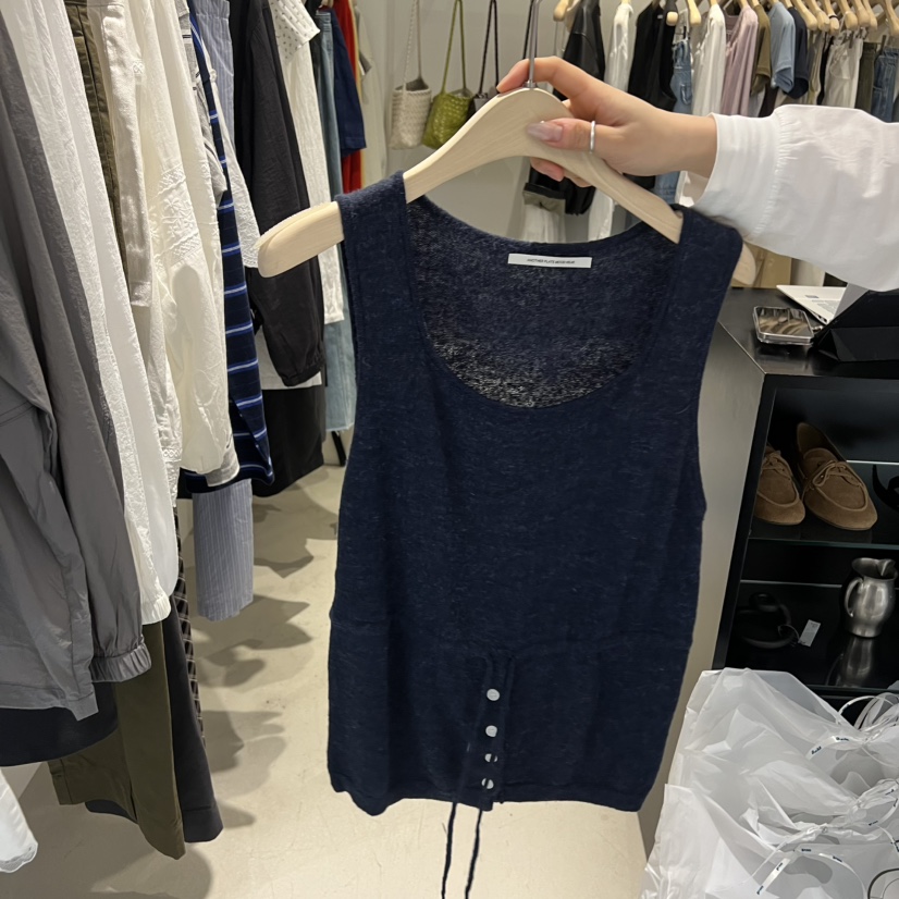 PLATE韓國東大門直郵女士新品26春夏推薦人氣休閑吊帶背心PLATE吊帶/背心圖色3