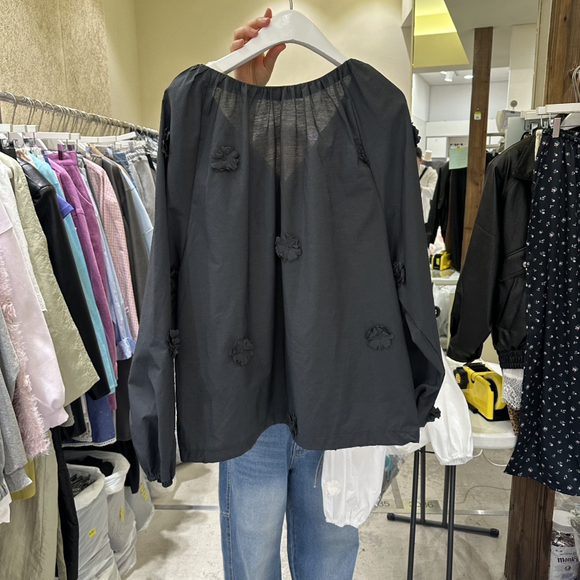 REFLAT韓國直郵實拍女士新品熱賣休閑推薦人氣襯衫蕾絲衫REFLAT襯衫/蕾絲衫