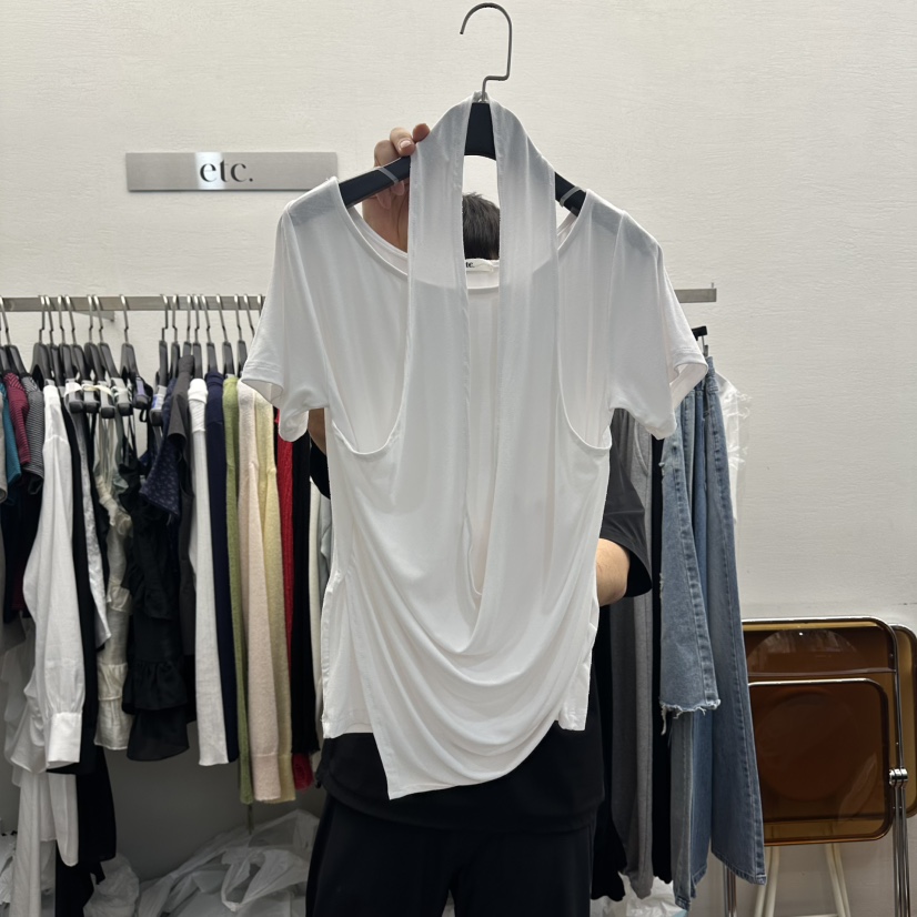 MOANA/ETC韓國代購女士新品26春夏人氣熱賣時尚職業休閑T恤MOANA/ETCT恤圖色1