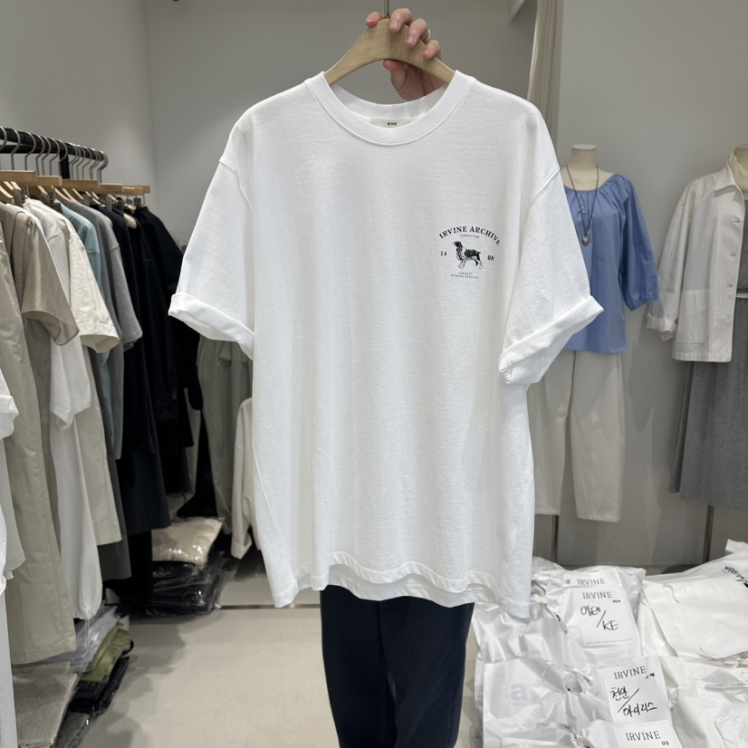 IRVINE韓國代購女裝新款推薦人氣休閑熱賣職業時尚26春夏T恤IRVINET恤圖色1