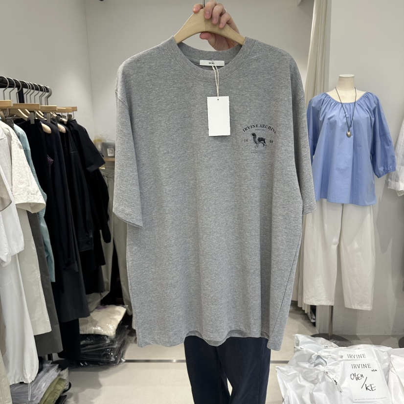 IRVINE韓國代購女裝新款推薦人氣休閑熱賣職業時尚26春夏T恤IRVINET恤圖色2