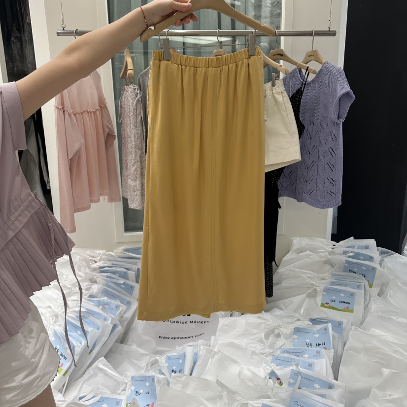 OURMOMENT韓國東大門代購女裝新款熱賣職業人氣休閑時尚長裙OURMOMENT長裙圖色2