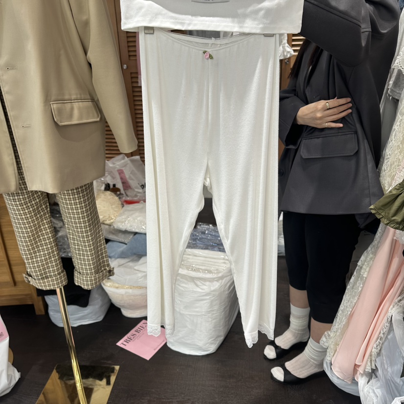 TRES BIEN韓國直郵女士新款26春夏時尚打底褲鯊魚褲緊身褲TRES BIEN打底褲/鯊魚褲圖色1