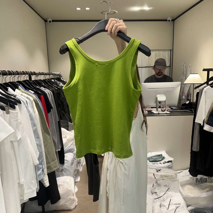 RE STOCK韓國東大門代購女士新款職業人氣推薦休閑吊帶背心RE STOCK吊帶/背心