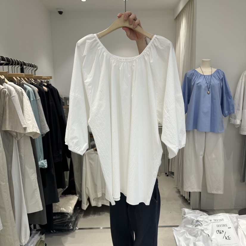 IRVINE韓國東大門代購女裝新品推薦26春夏襯衫蕾絲衫不含項鏈IRVINE襯衫/蕾絲衫圖色2