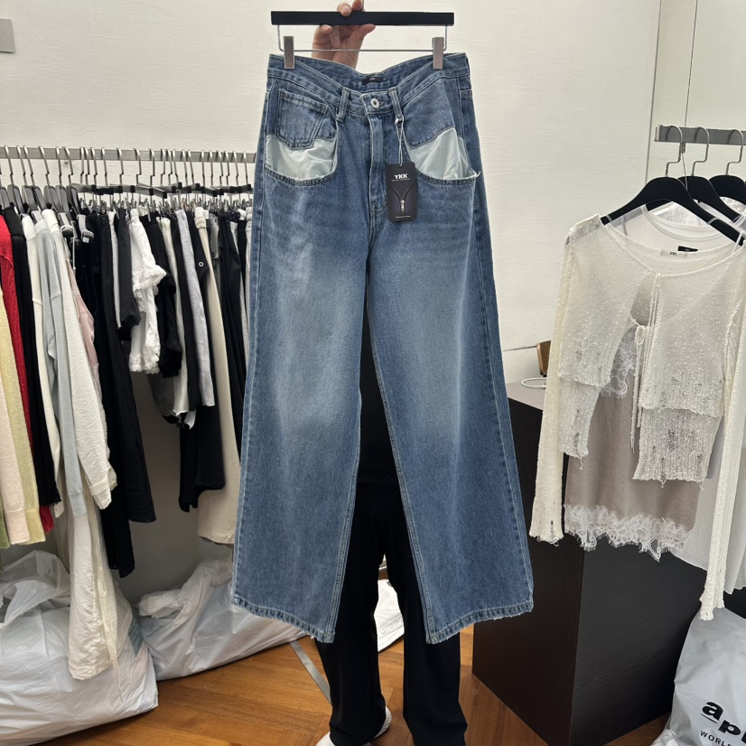 MOANA/ETC韓國東大門代購女士新品休閑26春夏熱賣牛仔褲MOANA/ETC牛仔褲圖色1