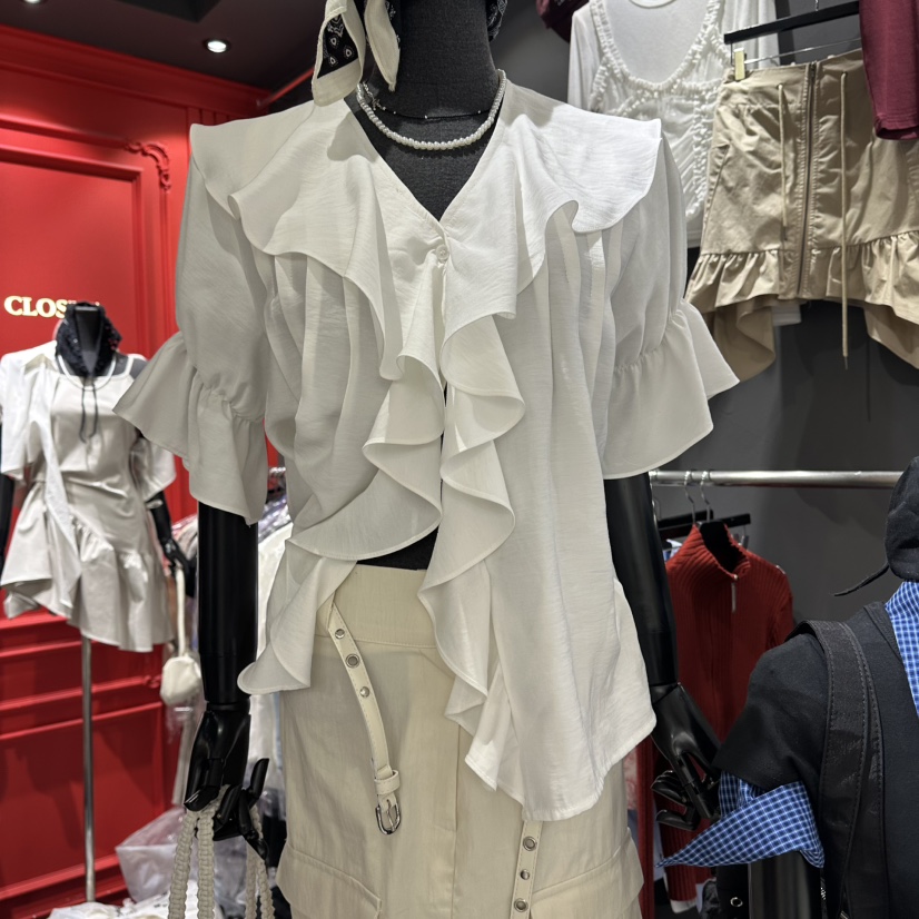 RARE CLOSET韓國東大門代購女士新款職業推薦襯衫蕾絲衫RARE CLOSET襯衫/蕾絲衫圖色1