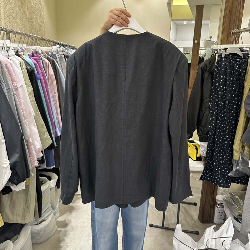 REFLAT韓國直郵女士新品26春夏時尚休閑推薦人氣夾克亞麻REFLAT夾克