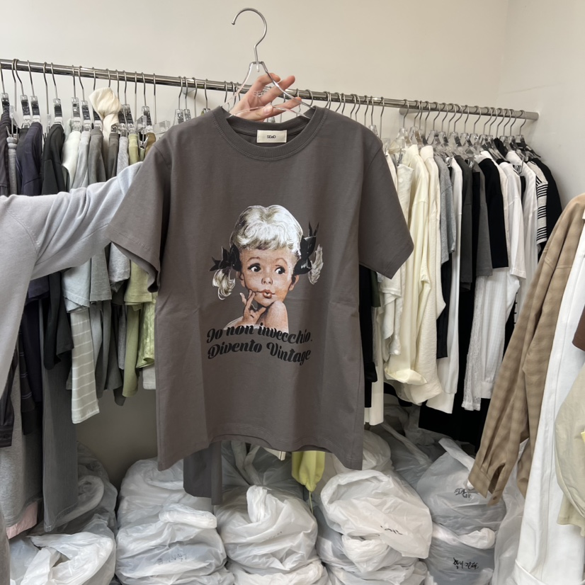 LEESEED-A韓國東大門直郵女士新款26春夏人氣推薦休閑T恤SEeD/LEESEEDT恤圖色1