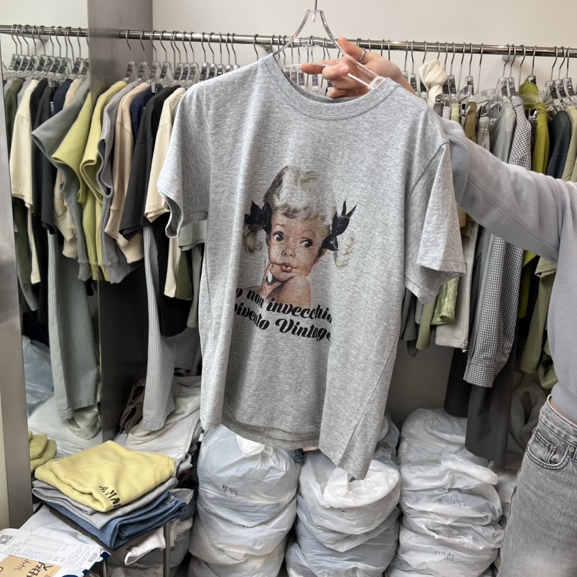 LEESEED-A韓國東大門直郵女士新款26春夏人氣推薦休閑T恤SEeD/LEESEEDT恤圖色2