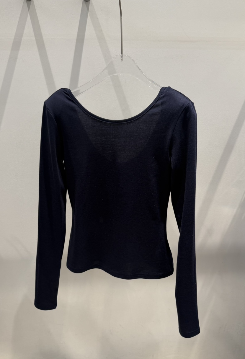 MAGNOLIA36-L韓國東大門直郵女裝新款休閑推薦熱賣長袖T恤MAGNOLIA36-L長袖T恤圖色4深藍色