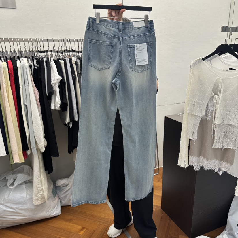 MOANA/ETC韓國代購女裝新品26春夏休閑職業人氣推薦牛仔褲MOANA/ETC牛仔褲