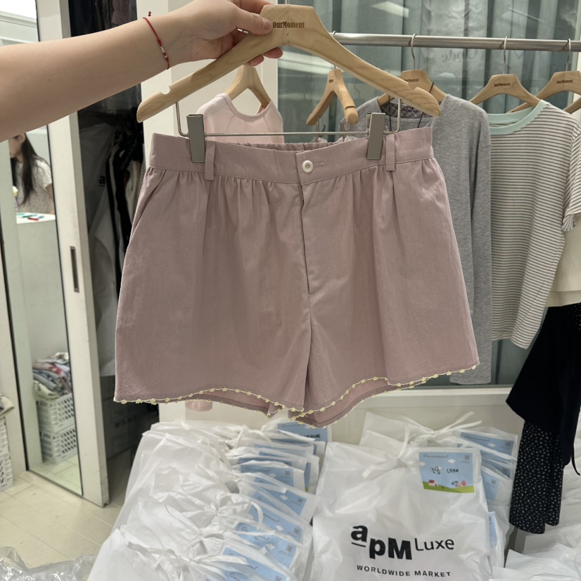 OURMOMENT韓國直郵女士新款時尚推薦人氣休閑26春夏職業短褲OURMOMENT短褲圖色2