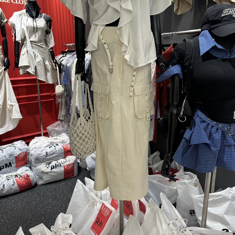 RARE CLOSET韓國直郵實拍女裝新款26春夏推薦長裙不含腰帶RARE CLOSET長裙圖色1