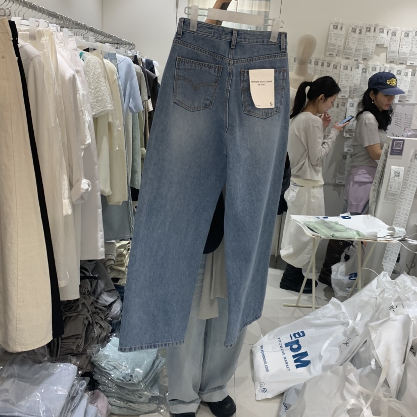MONDAY TO SUNDAY韓國代購女士新品職業人氣推薦牛仔褲MONDAY TO SUNDAY牛仔褲