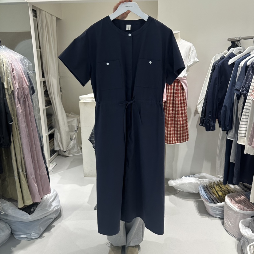 LORING RE I韓國東大門直郵女士新款26春夏職業休閑連衣裙LORING RE-I/BARE連衣裙圖色3