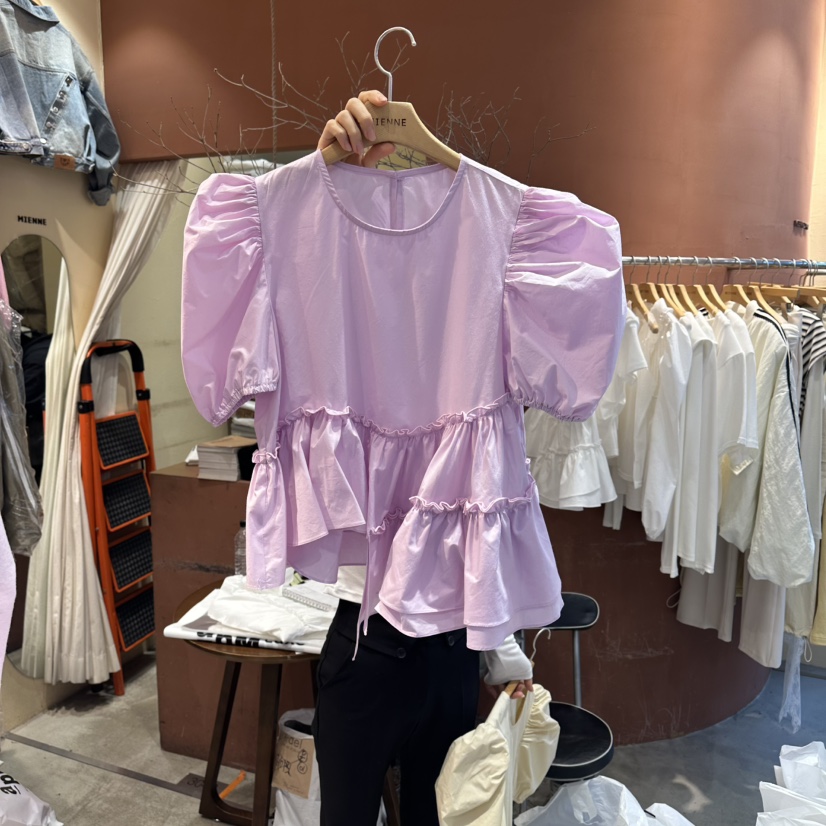 MIENNE韓國直郵女士新品推薦人氣熱賣時尚職業襯衫蕾絲衫MIENNE襯衫/蕾絲衫圖色2