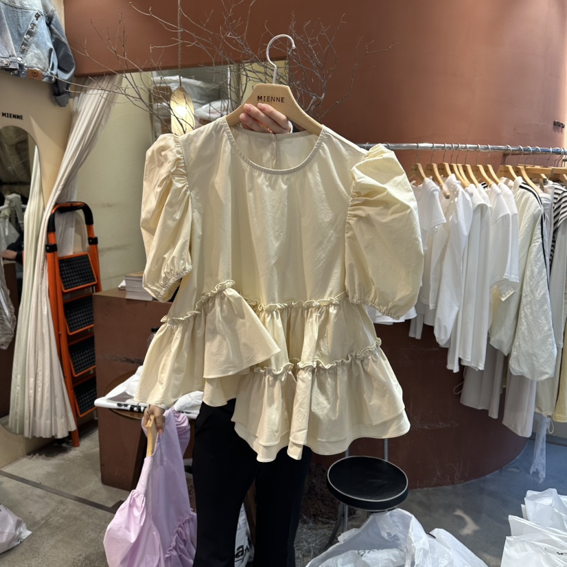 MIENNE韓國直郵女士新品推薦人氣熱賣時尚職業襯衫蕾絲衫MIENNE襯衫/蕾絲衫圖色3