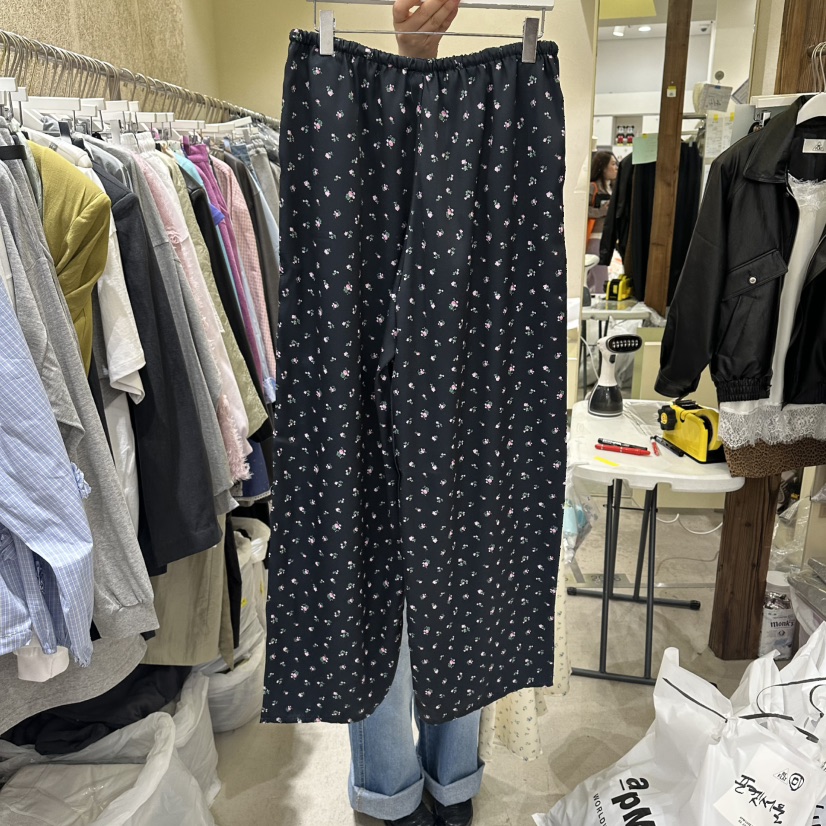 REFLAT韓國直郵女裝新款時尚熱賣休閑職業26春夏休閑褲條紋REFLAT休閑褲