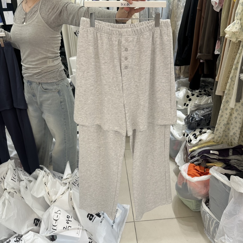 EGG IS韓國代購女士新品職業推薦熱賣26春夏休閑人氣裙褲EGG IS裙褲圖色2