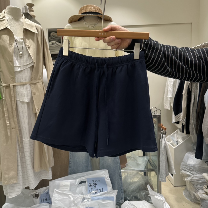 MELO韓國直郵女裝新款職業推薦26春夏熱賣人氣休閑時尚短褲MELO短褲圖色3深藍色