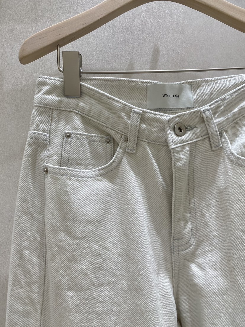 WHO IS SHE韓國代購女士新品推薦時尚職業26春夏休閑褲棉WHO IS SHE休閑褲