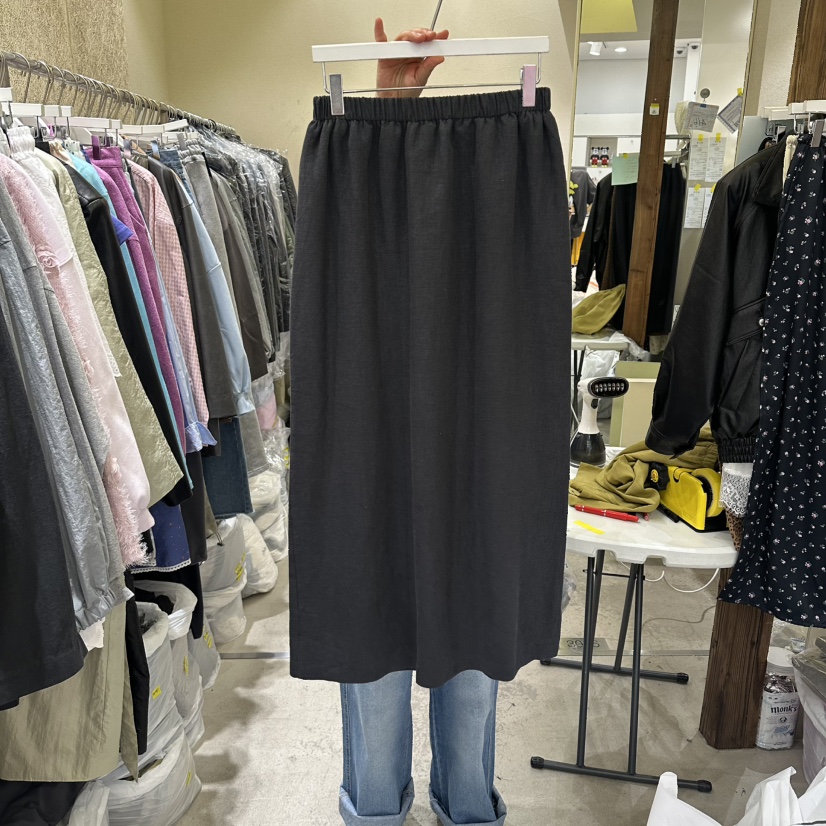 REFLAT韓國東大門代購女裝新款時尚職業熱賣26春夏長裙條紋REFLAT長裙圖色2