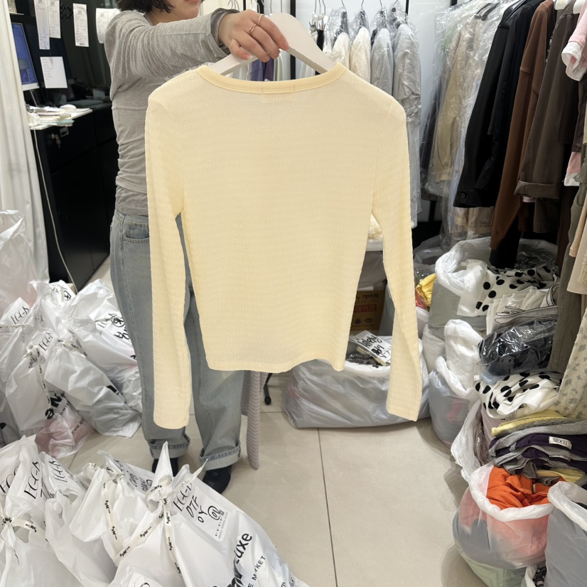 EGG IS韓國直郵實拍女士新款職業推薦時尚人氣休閑針織衫EGG IS針織衫