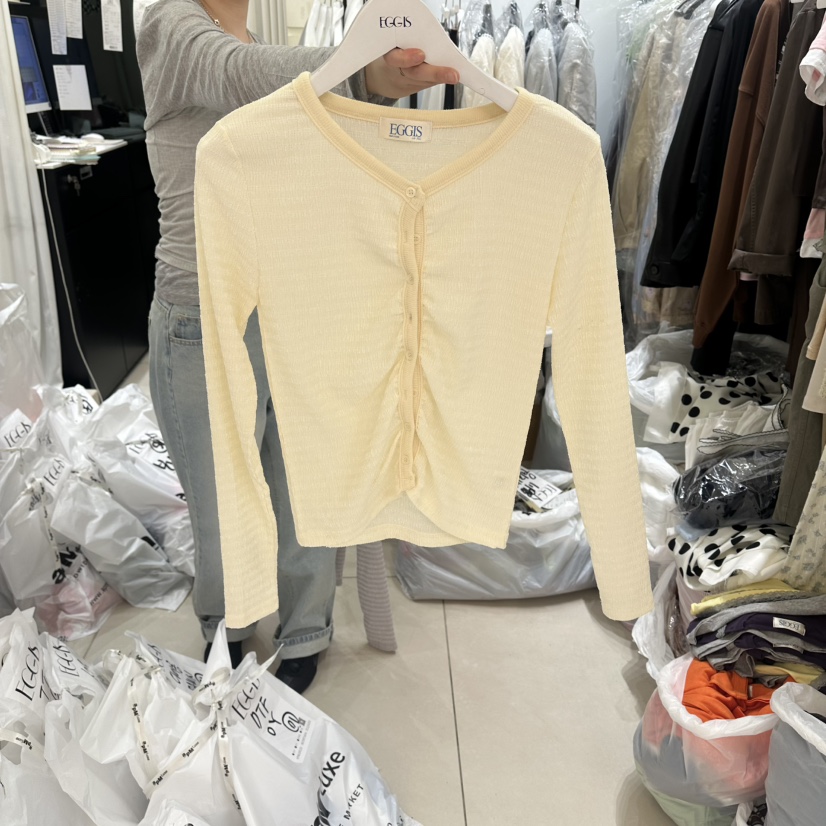 EGG IS韓國直郵實拍女士新款職業推薦時尚人氣休閑針織衫EGG IS針織衫圖色1