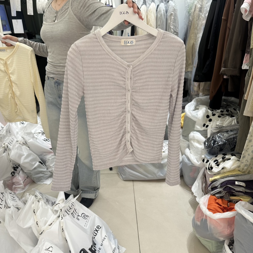 EGG IS韓國直郵實拍女士新款職業推薦時尚人氣休閑針織衫EGG IS針織衫圖色2