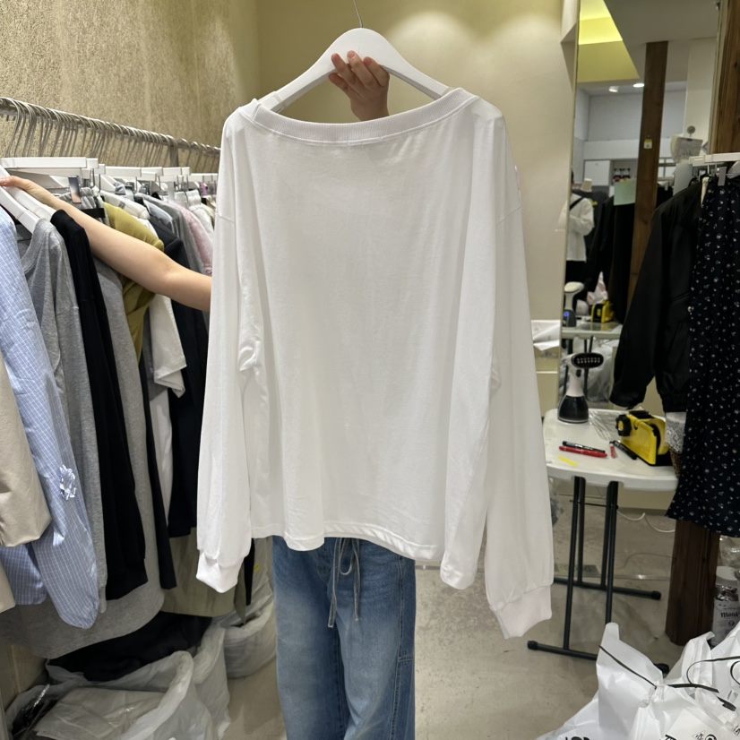 REFLAT韓國直郵女裝新品職業26春夏休閑時尚人氣熱賣長袖T恤REFLAT長袖T恤