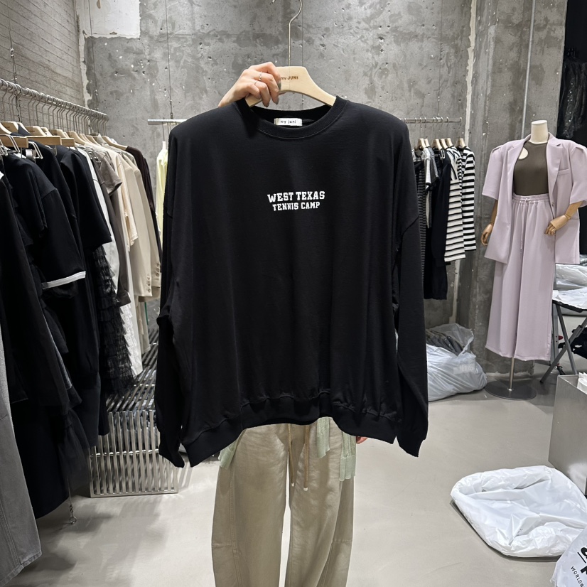 JUNI韓國直郵女士新品推薦休閑人氣熱賣26春夏時尚職業衛衣my juni衛衣圖色4