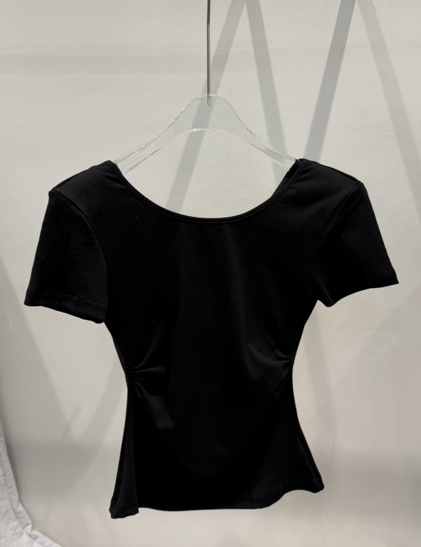 MAGNOLIA36-L韓國代購女士新品26春夏推薦職業熱賣人氣T恤MAGNOLIA36-LT恤圖色5黑色