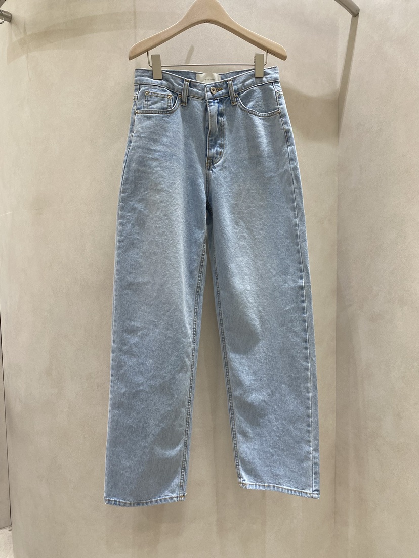 WHO IS SHE韓國直郵女裝新品休閑時尚推薦26春夏牛仔褲WHO IS SHE牛仔褲圖色1