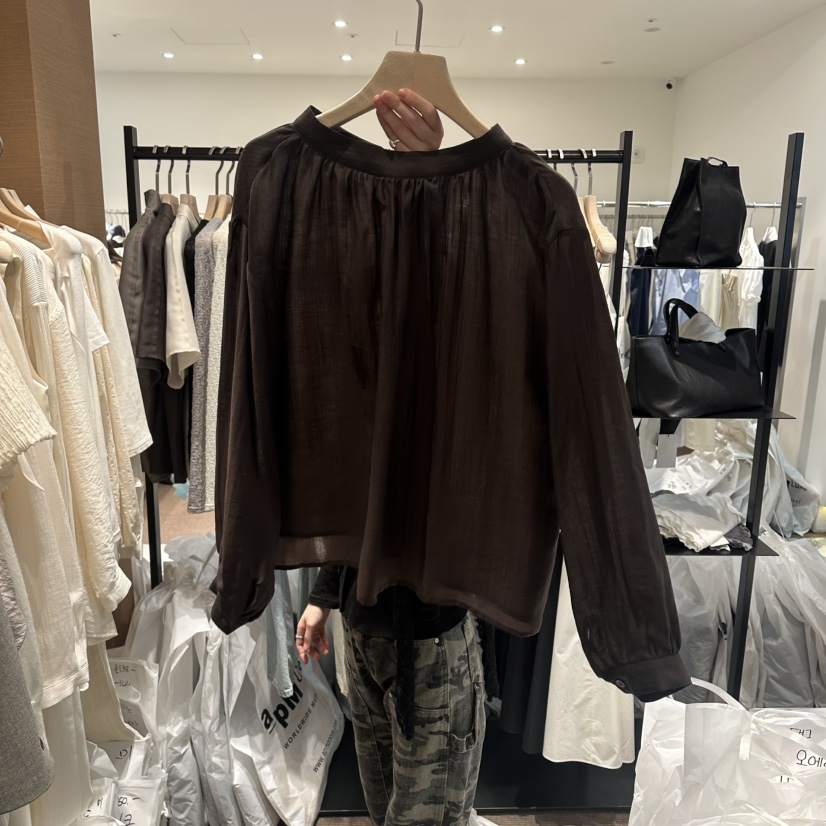 LE BUTTER韓國直郵實拍女裝新款26春夏休閑職業襯衫蕾絲衫LE BUTTER襯衫/蕾絲衫