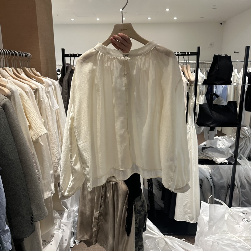 LE BUTTER韓國直郵實拍女裝新款26春夏休閑職業襯衫蕾絲衫LE BUTTER襯衫/蕾絲衫圖色1