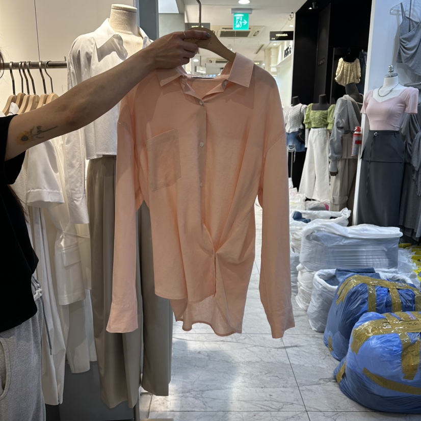 HABLE韓國東大門直郵女士新款職業26春夏休閑人氣襯衫蕾絲衫HABLE襯衫/蕾絲衫圖色3