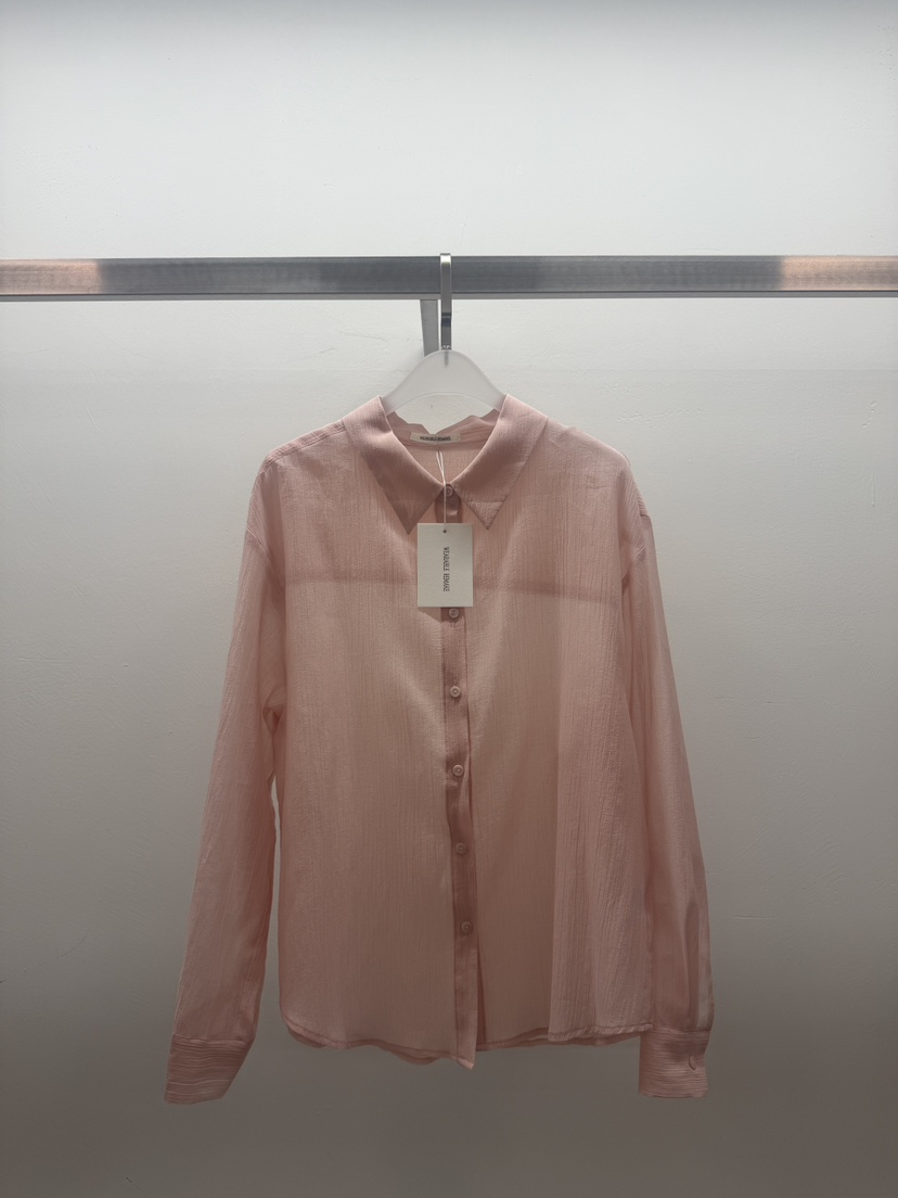 WEARABLE-L韓國直郵女士新款熱賣休閑26春夏襯衫蕾絲衫透明WEARABLE襯衫/蕾絲衫圖色1