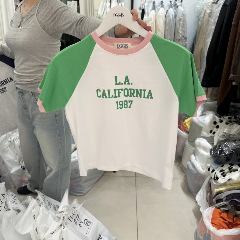 EGG IS韓國直郵實拍女裝新款時尚職業26春夏熱賣推薦T恤EGG IST恤圖色1