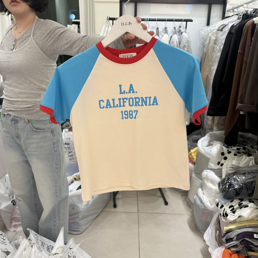 EGG IS韓國直郵實拍女裝新款時尚職業26春夏熱賣推薦T恤EGG IST恤圖色3