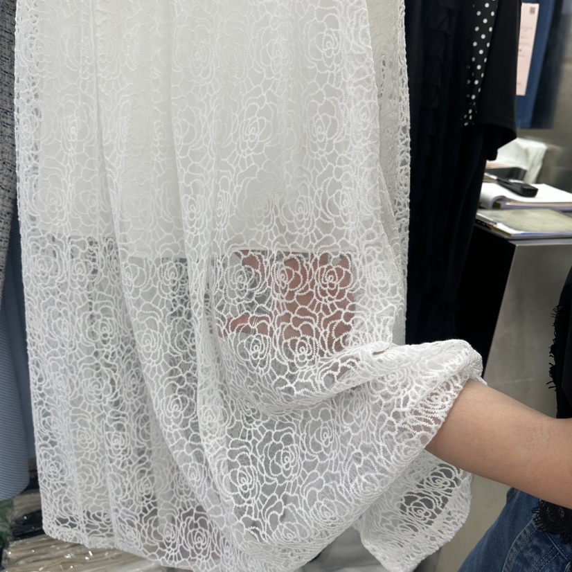 CORNER韓國代購女裝新款休閑推薦26春夏熱賣長裙蕾絲褶裥CORNER.302長裙