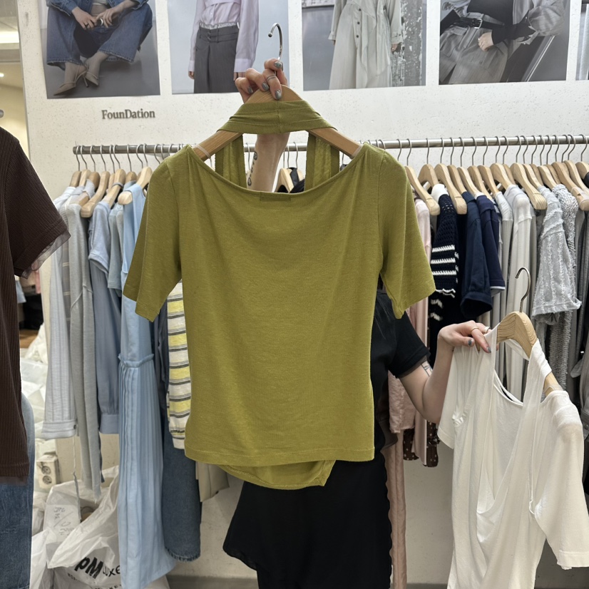 FOUNDATION韓國代購女士新款職業26春夏推薦時尚熱賣人氣T恤FOUNDATIONT恤