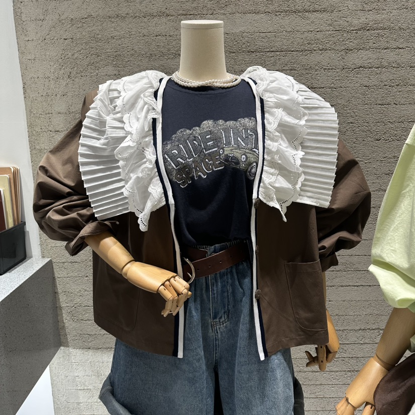 JUNI韓國東大門代購女裝新款職業26春夏時尚人氣休閑夾克my juni夾克圖色1