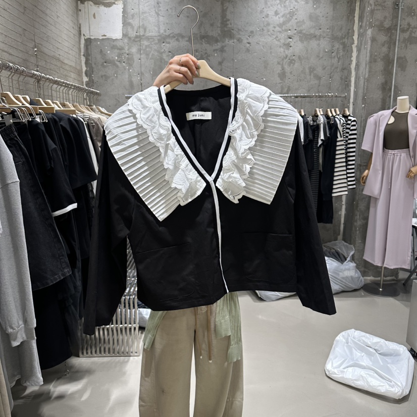 JUNI韓國東大門代購女裝新款職業26春夏時尚人氣休閑夾克my juni夾克圖色2