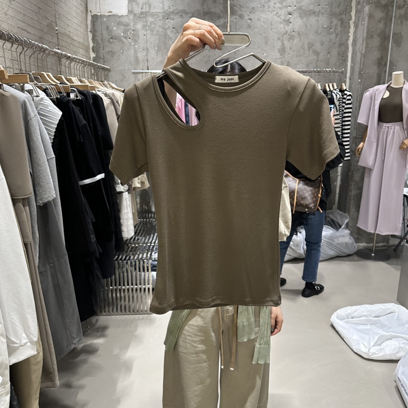 JUNI韓國代購女裝新品熱賣人氣26春夏職業休閑推薦時尚T恤my juniT恤圖色2