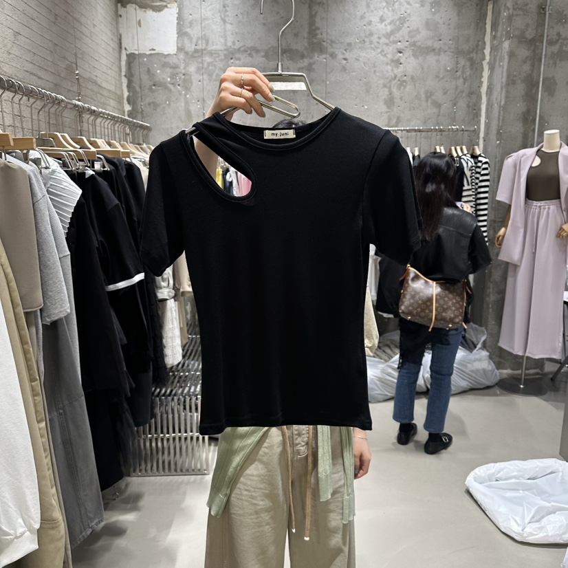 JUNI韓國代購女裝新品熱賣人氣26春夏職業休閑推薦時尚T恤my juniT恤圖色3